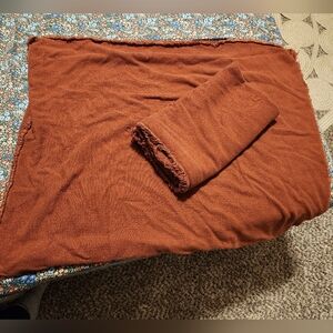 (2) King Size Casaluna linen shams, color: Dark Clay